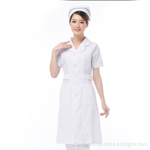Wholesale Design Nurses Hospital Cotton White Dress Uniform Patterns